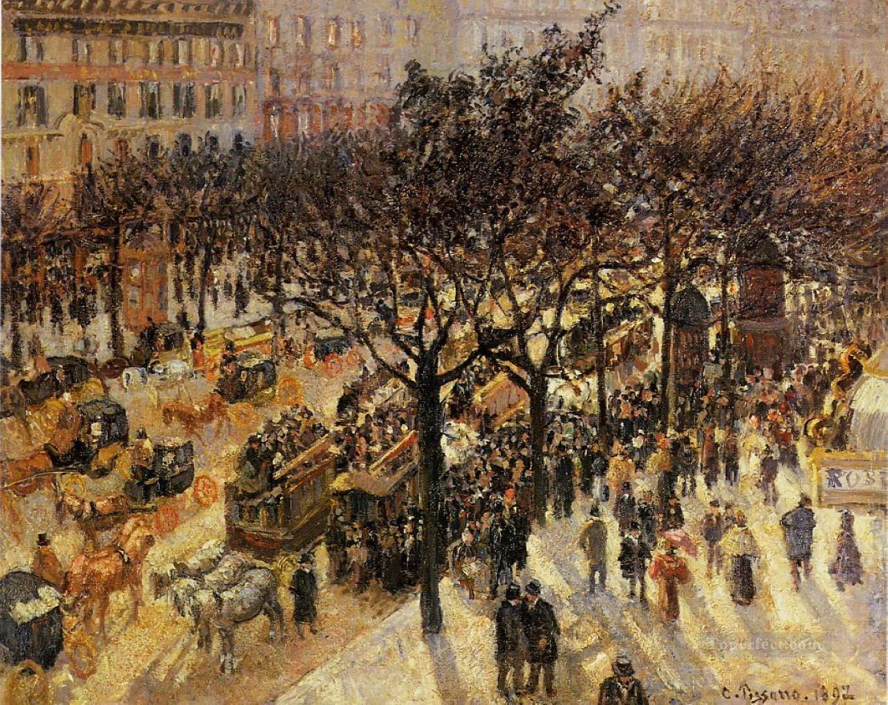 イタリア大通りの午後 1897年 カミーユ・ピサロ油絵
